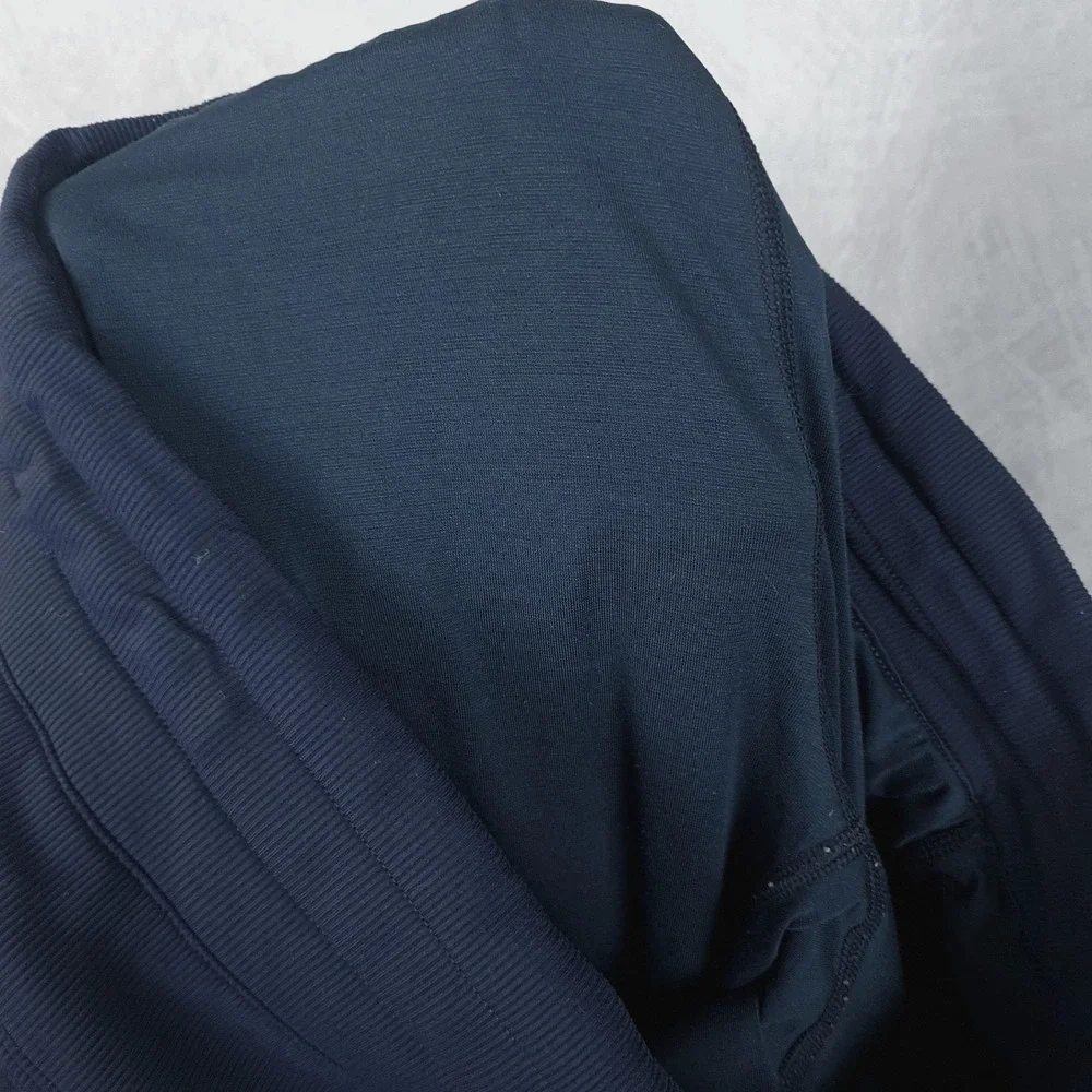Lululemon Pants Womens 10 Blue Dance Studio Lined Track Drawstring Ruched Leg